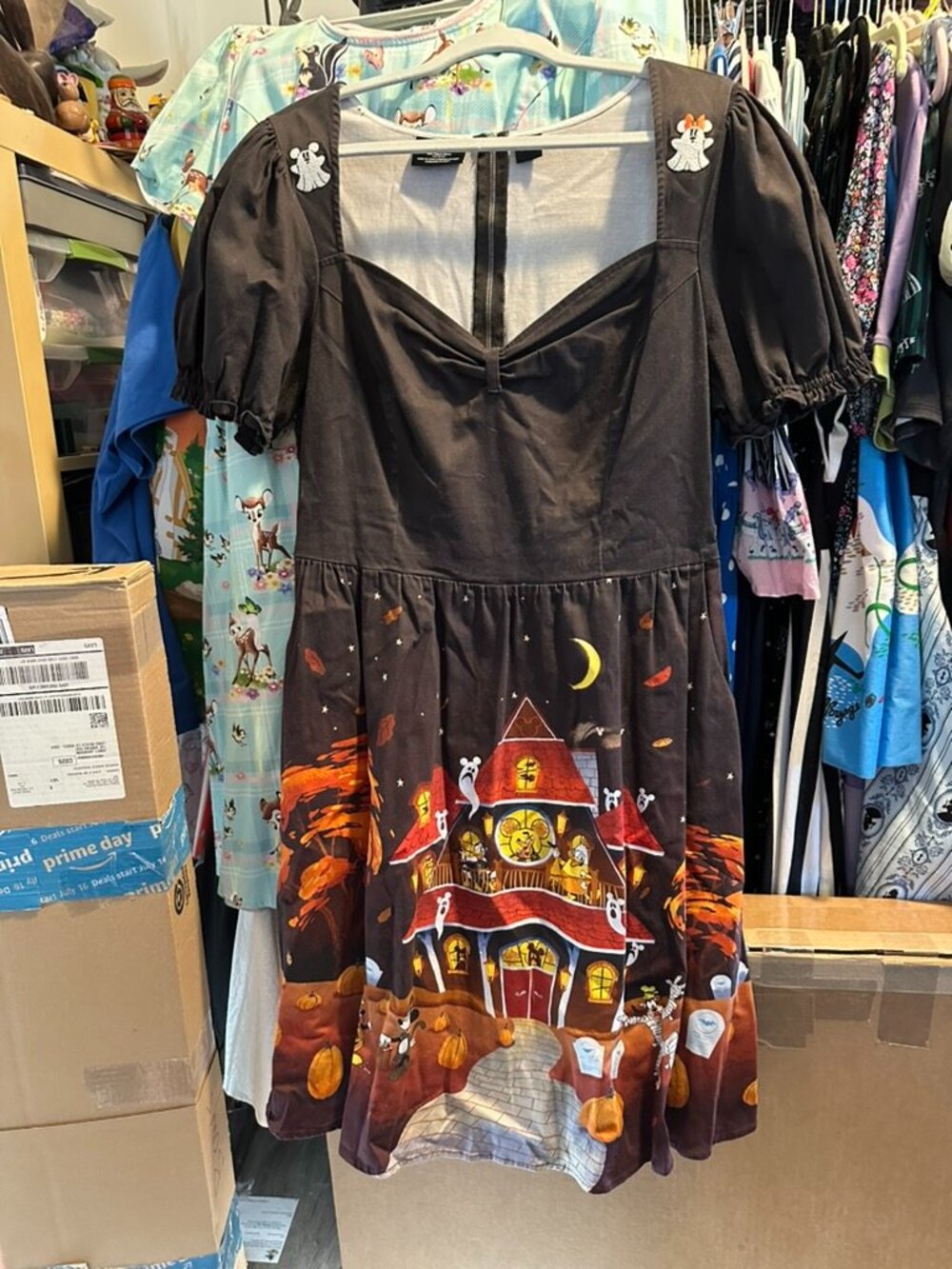 Loungefly Stitch Shoppe Disney Haunted House Halloween Dress